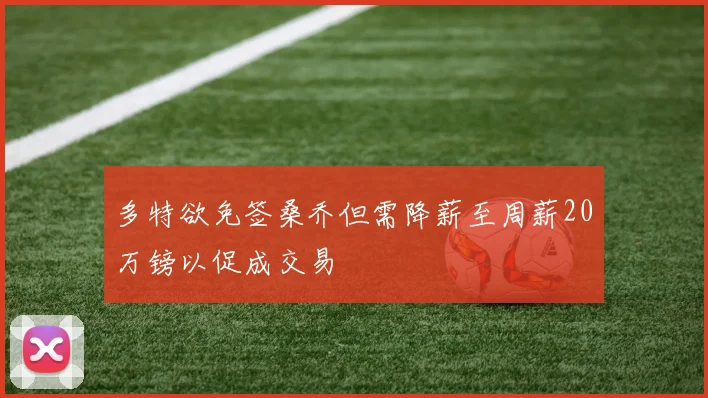 多特欲免签桑乔但需降薪至周薪20万镑以促成交易